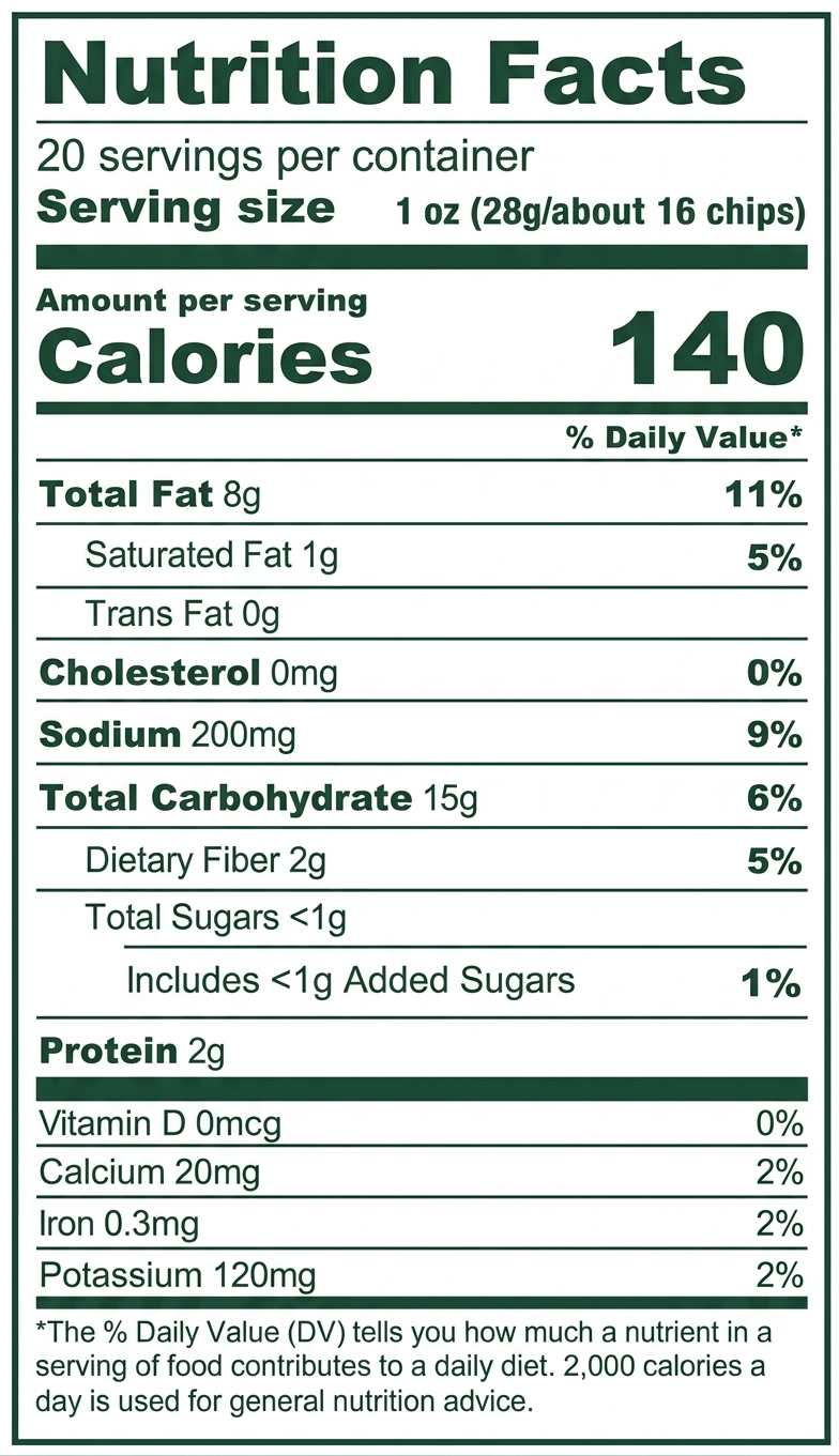 Nutrition Facts Panel
